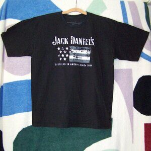 Jack Daniel's Weathered Flag Black T-Shirt
